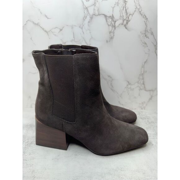 Blondo Boots Womens Size 11 Brown Suede Boots Waterproof Block Heel NWT - Picture 5 of 13